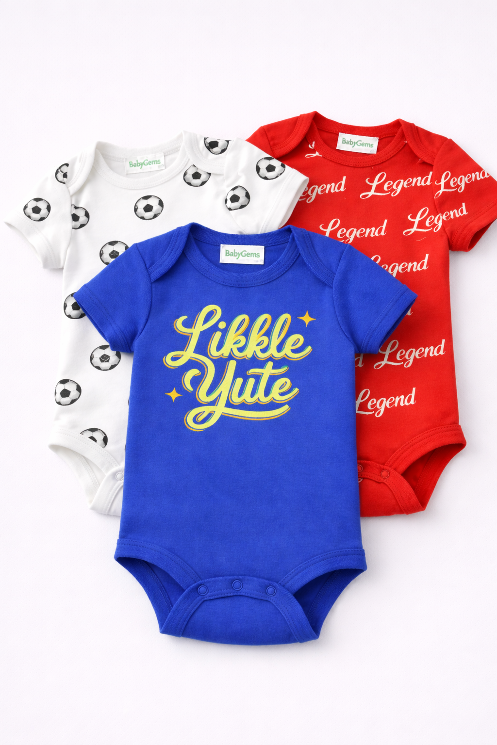 3-Pack Short-Sleeve Baby Boy Bodysuit