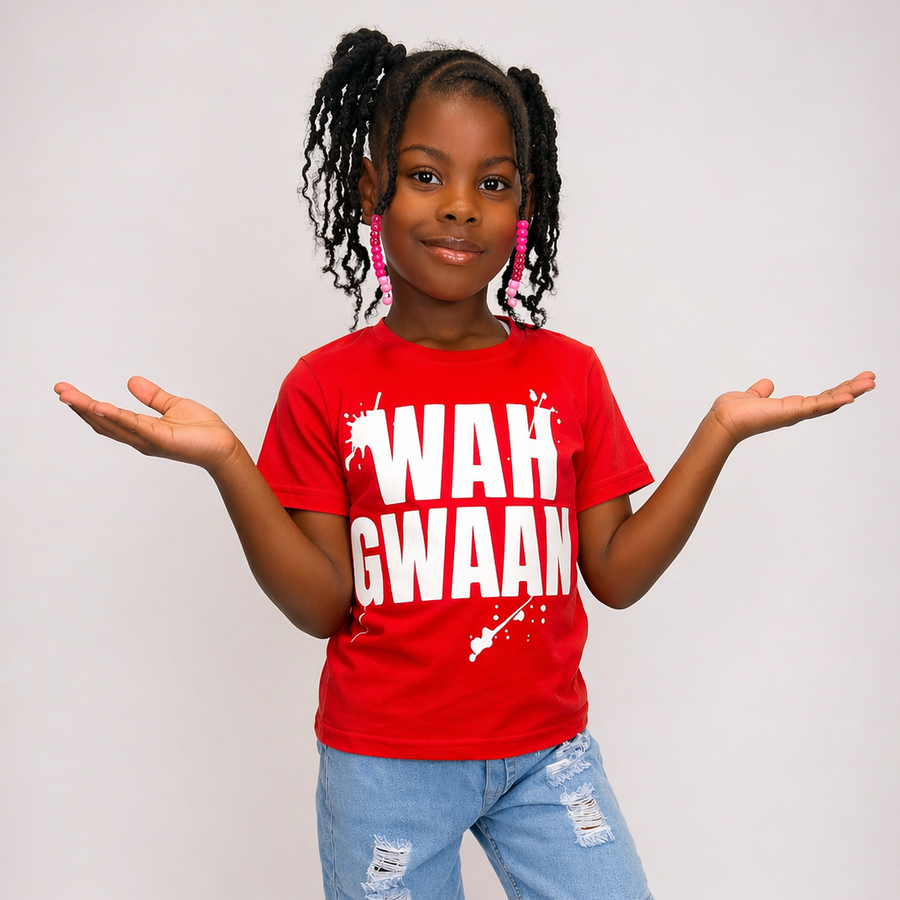 Wah Gwaan Kids’ Glow-in-the-Dark Tee