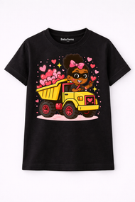 Black Legend Steal your heart Girls Graphic Tee