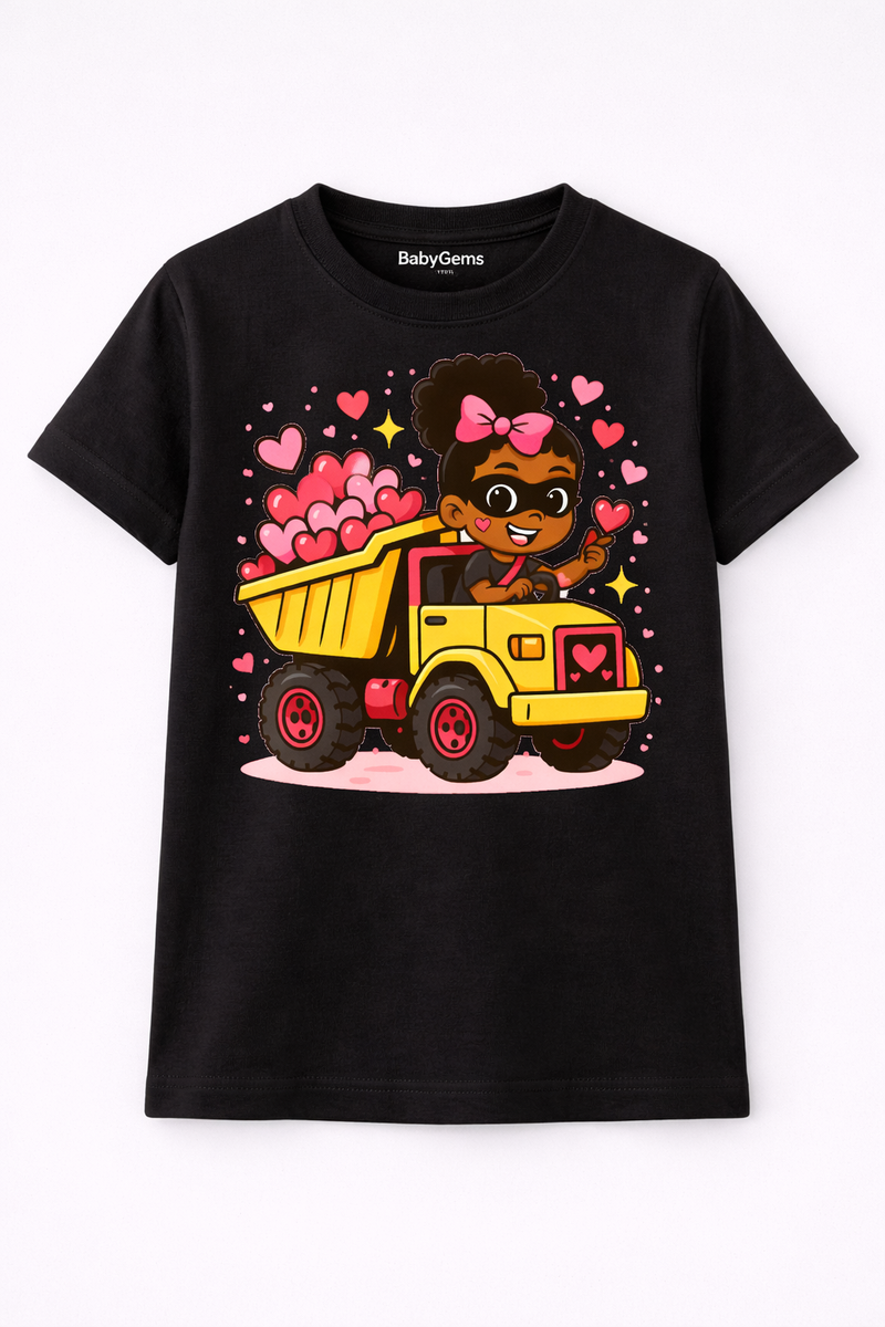 Black Legend Steal your heart Girls Graphic Tee