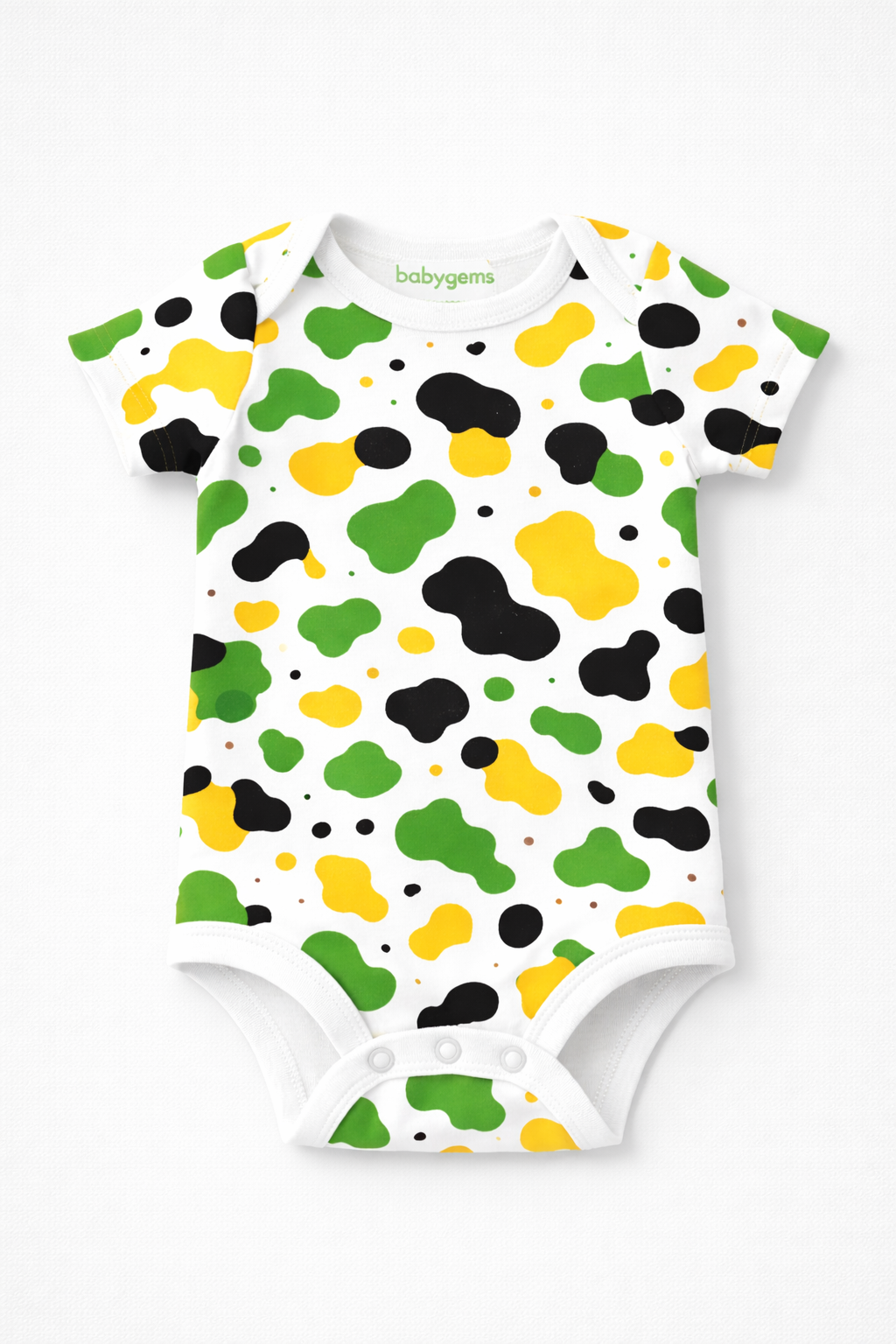 Jamaican Camo Splash Baby Girl Bodysuit