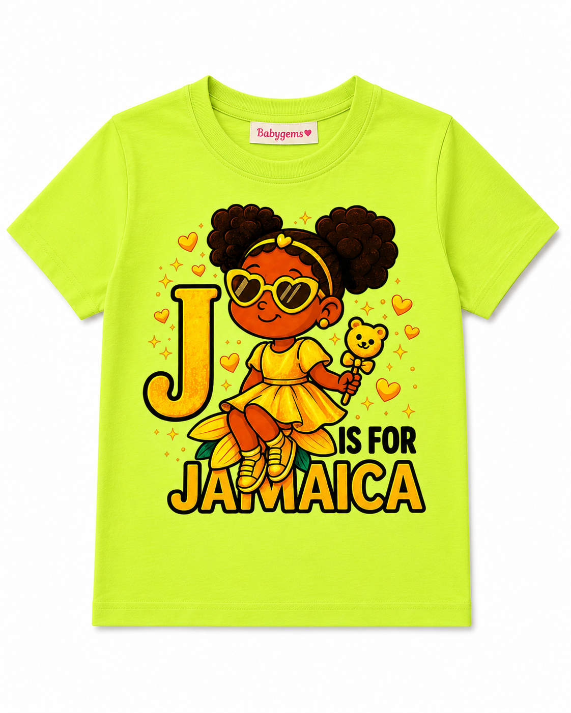 J is For Jamaica Girls Graphic Tee