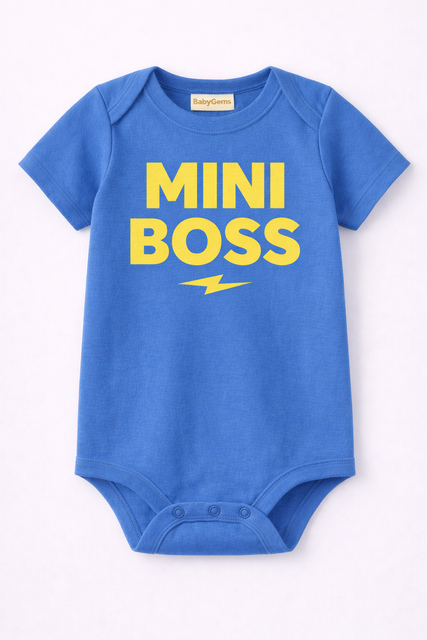 Mini Boss Baby Boy Bodysuit