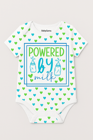 Powered By Milk Baby Boy Bodysuit