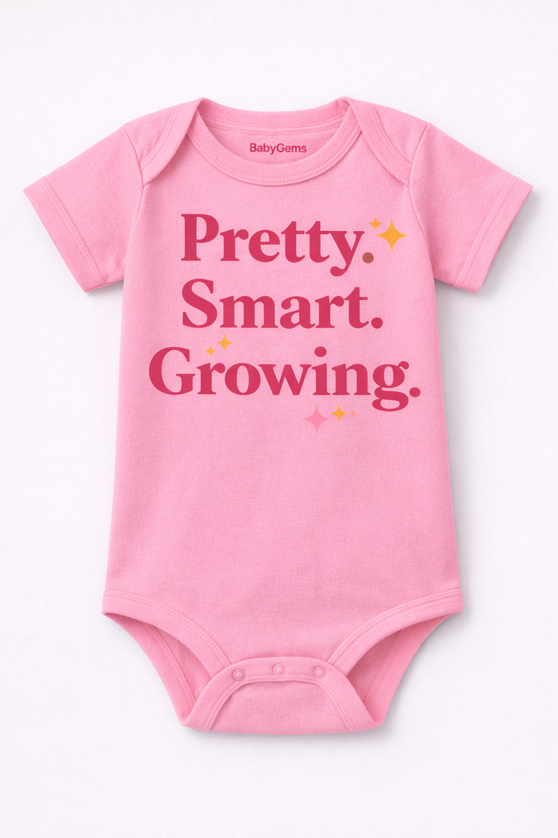 Pretty and Smart Baby Girl Bodysuit